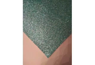 Экокожа (глиттер мелкий) 19,5*33 см цв. светло-голубой, цена за лист